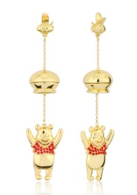 Pooh Bear hunny pot drop earrings